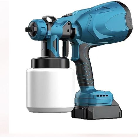 Pistolet à Peinture Électrique Sans Fil, Pulvérisateur de Peinture Portable pour Murs, Rechargeable (1/4)