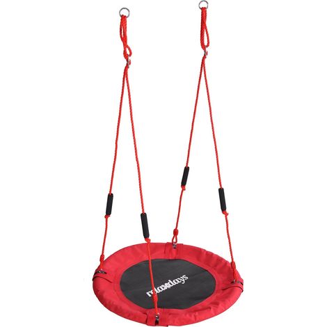 Runde Kindernestschaukel mit Schaumstoffgriffen
