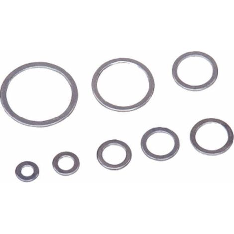 Rondelles aluminium 14X20X1,5 pour raccords hydrauliques (Lot de 100)