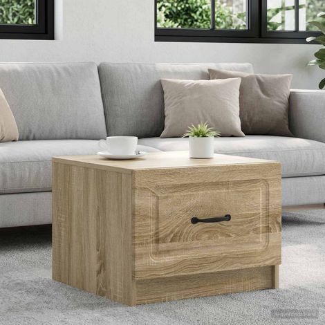 vidaXL Coffee Table Sonoma Oak 49 x 50 x 37 cm Engineered Wood (1/5)