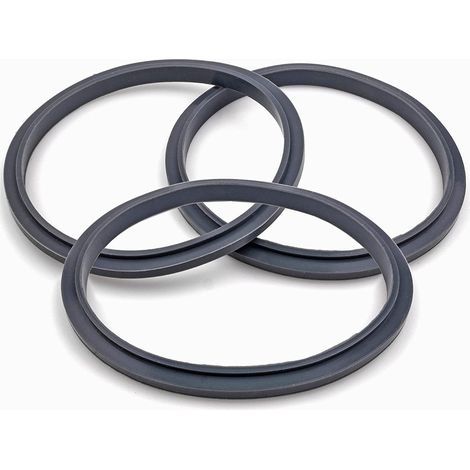Replacement Rubber Seal with Lip Seal for Nutribullet Pro 900W/600W, Pack of 3 (1/4)