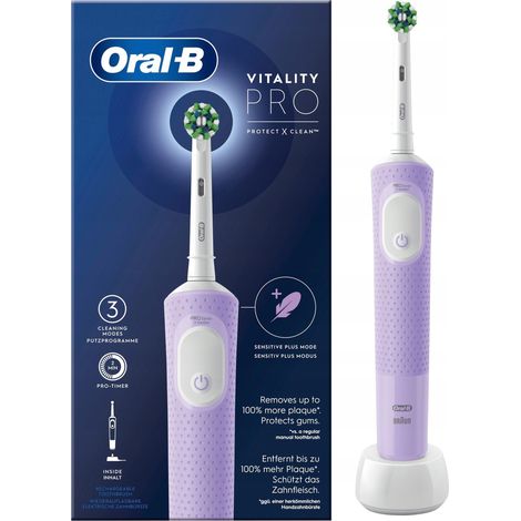 Cepillo de dientes eléctrico ORAL-B Vitality Pro, Lilac Mist, 1 unidad. (1/5)