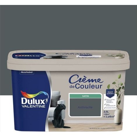 Valentine Crema di Colore Satin 2,5l Antracite - Dulux Valentine