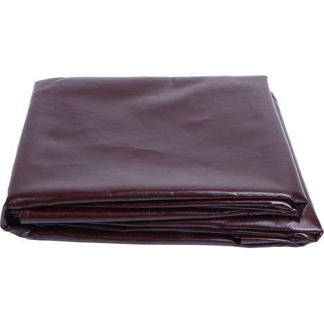 Housse de billard marron robuste de 120 x 72 pouces, adaptée aux tables de billard de 7, 8 et 9 pieds et servant également de protection contre la poussière pour les terrasses. (1/5)