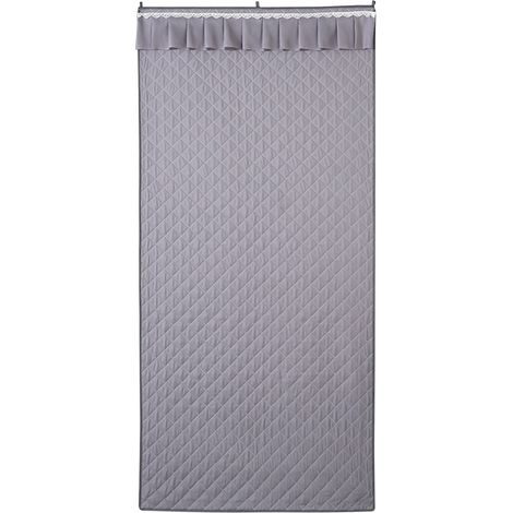 Rideau Isolant Thermique - 800 x 200 cm - Pour Porte Intérieure ou Extérieure - Garniture en Coton Épais - Fixation à Crochet et Boucle - 1 Pièce (1/5)