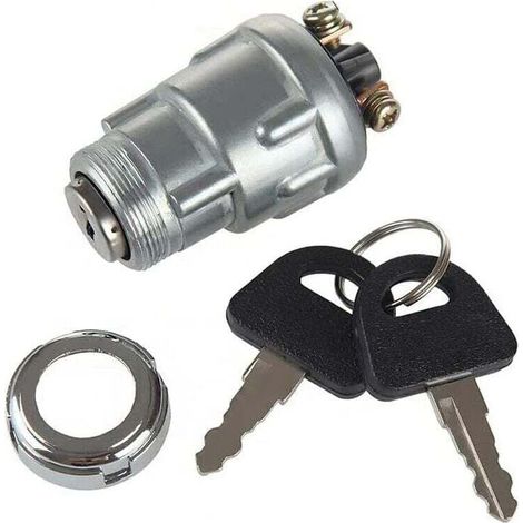 3-Positionen-Zündschalter mit 3 Anschlüssen und 2 Schlüsseln für Pkw, Motorrad, Traktor, geuntes Fahrzeug, Pitbike, Quad, Kart, UTV, Moped, Buggy (1/4)