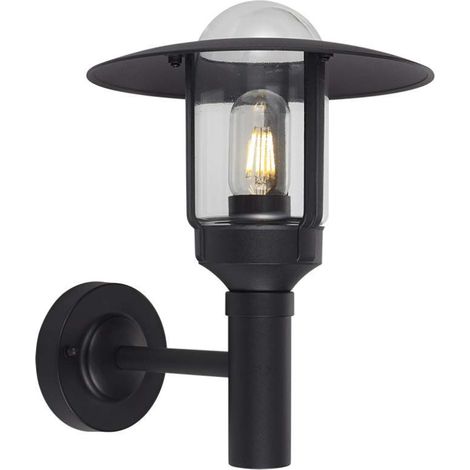 Lámpara LED de jardín V-TAC con portalámparas E27, negro mate, altura: 97,5 cm, montaje en pared, IP44