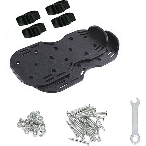 Chaussures aérateur de pelouse – Semelles à clous pour ameublir le sol – Aération du gazon – Taille unique – Pour jardinage et entretien de la pelouse (1/4)