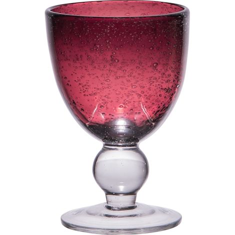 Table Passion - Verre à pied 28 cl artisan bullé violet (lot de 6)