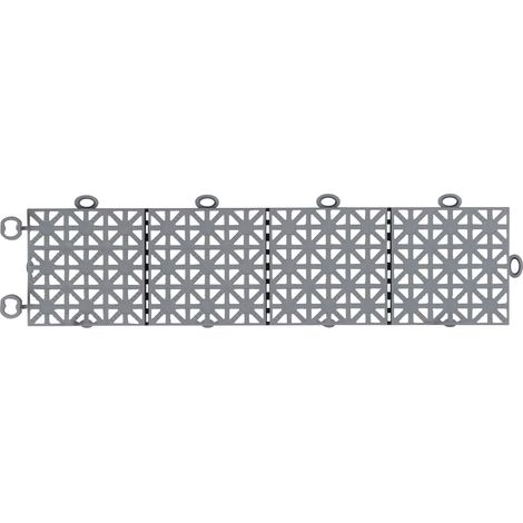 Barre de marquage grise épaisseur 12 mm Barre de marquage à dimensions 30 x 7,5 cm Barre en plastique idéal pour extérieur