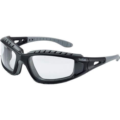 Bolle Tracker 2/II Occhiali di sicurezza, Colore Trasparente, con custodia e cordicella (1/4)