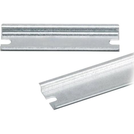 Fibox 9820002 carril no perforado acero 20x15x36 cm