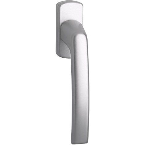 Satin Poignée de fenêtre Harmony, verdeckt vissé, came 12, stylet carré de 7x 35mm, argent anodisé, 1pièce, 102202592