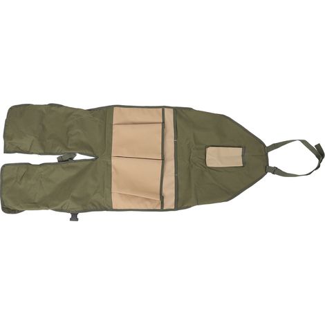 Tablier de jardinage en tissu Oxford 600D résistant à l'usure et durable, avec boucle réglable, idéal pour le jardin, la cour et la ferme. (1/5)