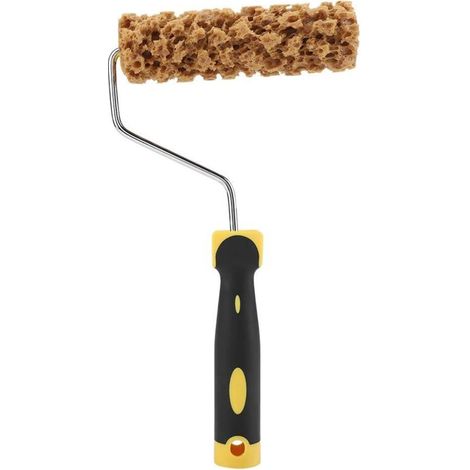 Texture modèle Rouleau de Peinture Brosse décorative avec poignée décorer Outil Grain appliquer Une surélevée aux Murs et au Plafond pour peintu (1/5)
