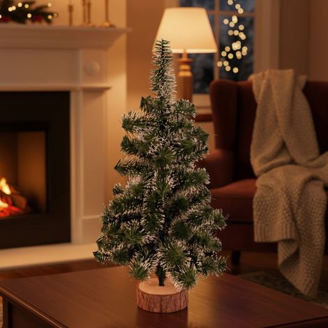 Weihnachtsbaum Todina, nicht brennbar, aus Plastik, kein Holz, Inkl. Sockel Made in Italy, max. 20 cm Ø, H 75 cm Grün (1/3)