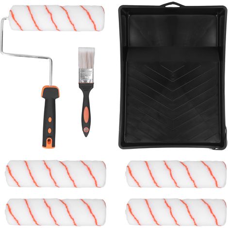 Kit de peinture intérieur 9 pouces : rouleau, bac, pinceau - Petit ensemble outils pour maison (1/5)