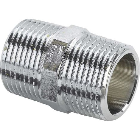 Viega double embout 447892 R 3/8, bronze chromé