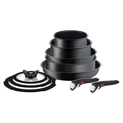 Set di Pentole Tefal Ingenio Ultimate Nero 10 Pezzi (1/4)