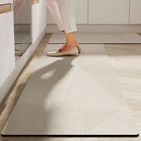 Ede 5080cm Pol Street (terre de diatomées) Tapis de cuisine, facile à nettoyer, lavable, en terre de diatomées, absorbant et antidérapant. (1/5)