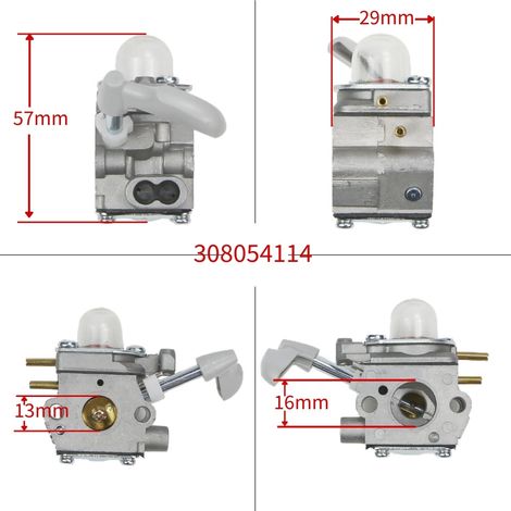 308054114 Vergaser 26B, Haartrockner UT09526, Teile 26 cm³ 308054075 Benzinmotor (1/4)