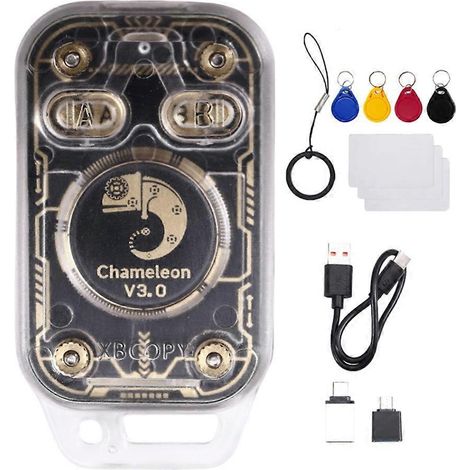 Chameleon V3.0 125K 13,56 MHz RFID-Chip-Lesegerät-Emulator, NFC-Tag-Leser/Schreiber + 4XUID-Schlüsselanhänger / 3XCUID-Karte (1/5)
