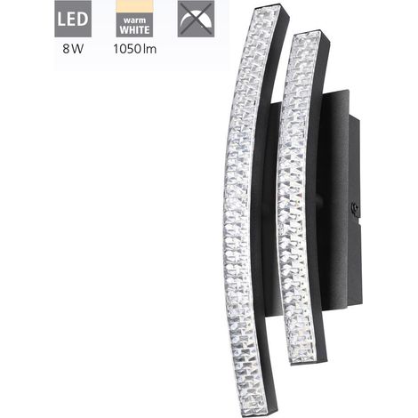 Eglo LED Wandleuchte Lejias schwarz Deckenlampe 1.050 lm Leuchte Wohnzimmer (1/5)