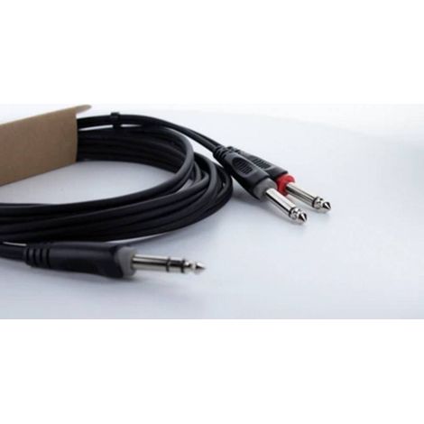Cordial 14876 Jack / RCA Audio Adattatore a Y [1x Spina jack da 6.3 mm (stereo) - 2x Spina jack da 6.3 mm (mono)] 1 m N (1/5)
