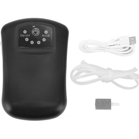 Powerful and ultra-quiet aquarium oxygen pump with charging cable for home use. (1/5)