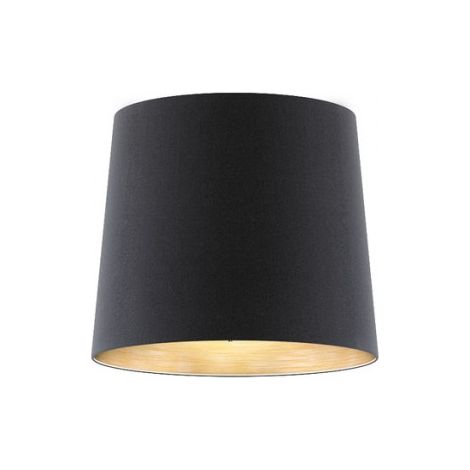 Schirm CONNY 35/30 Schirm / Stehlampe Polycotton schwarz/Kupferfolie max. 23W