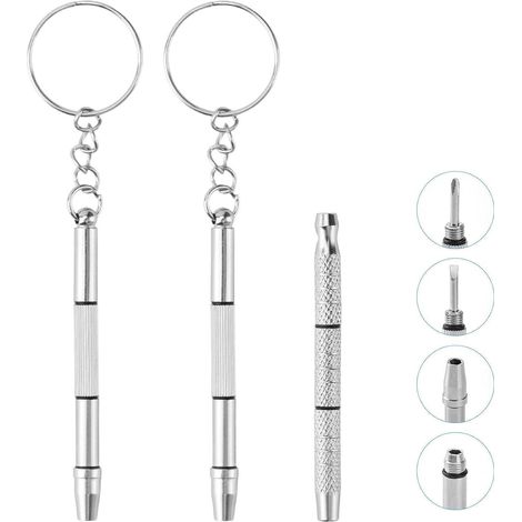 Schraubenzieher Präzisions 4in1 Mini Edelstahl Brillen Uhren 3 (1/5)