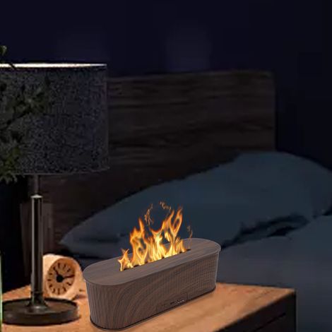 Humidificador LED de 7 colores con diseño de llama, 25 dB, bajo nivel de ruido, temporizador, 246 mm, ABS/PP, 300 ml (1/5)