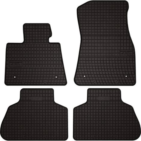 Gummifußmatten für BMW X6 F16 SUV (2014–2020) – schwarz, passgenau
