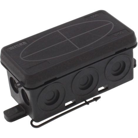 Wiska 10109579 Boîte de dérivation (L x l x H) 86 x 44 x 41 mm noir (RAL 9005) IP55 1 pc(s) (1/3)