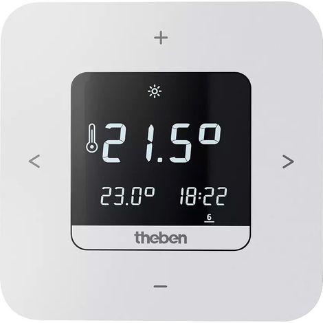 Theben RAMSES 811 top3 Digital-Uhrenthermostat Wochenprogramm, Batterie, App, Display, 8119200