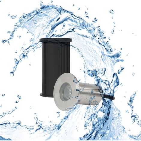 Segnapasso Faretto immersione 2w IP68 12V luce fredda 6500K
