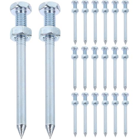 30 Stück Rasenbelüftungsschuhe mit Spikes Metallnägel zur