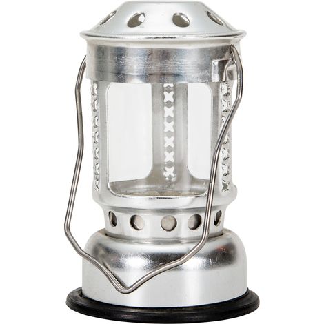 Lanterne à bougie portable pour la pêche nocturne, à suspendre en camping et en plein air (alliage d'aluminium). (1/2)