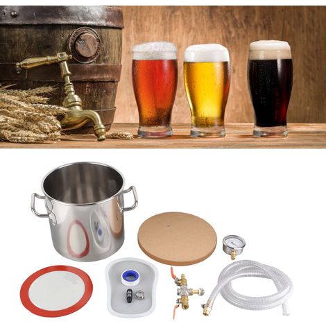 Réservoir de dégazage sous vide multifonctionnel en acier inoxydable de 6 litres, chambre de dégazage sous vide pour colle AB, boîte de dégazage sous vide pour résine, pompe à vide et outils de brassa (1/5)