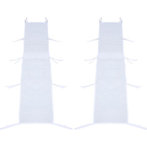 Gouttière de Canopée Transparente 2 Pièces, Toile Oxford PVC Sangle (1/5)