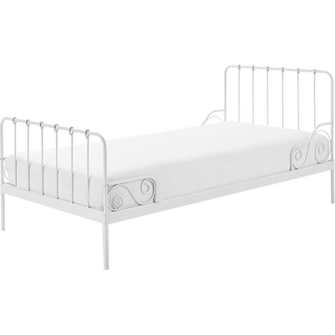 Lit 90x200 Sommier inclus Vipack Alice - Blanc (1/3)