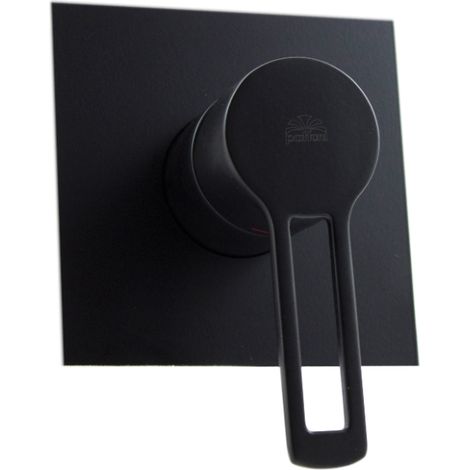 Paffoni Unterputz-Brausebatterie mit 1 Auslauf Serie Ringo RIN010NO/M Messing - Mattschwarz (1/2)