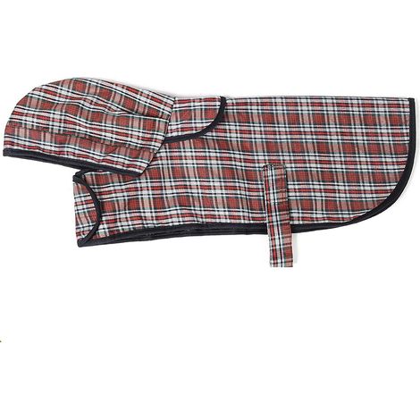 1 Imperméable pour chien avec capuche, passant pour ceinture, matière imperméable, pour promenades extérieures (1/5)