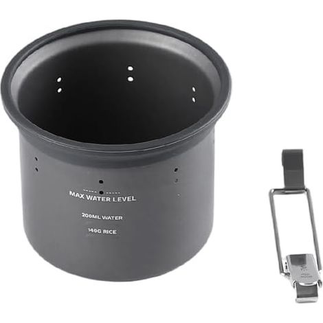 Cuiseur à Riz Outdoor – 58 g, Capacité 300 ml, Compatible avec la Marmite G3 et le Système, Ultraléger et Compact pour Camping et Randonnée (1/5)