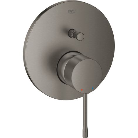 Grohe Essence Mezclador mecánico de 2 salidas con desviador, acabado Cepillado Grafito Duro (24058AL1)