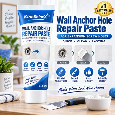 KineShineX Wanddehnschrauben-Reparaturpaste, Haushaltswand-Reparaturpaste, Wandankerlochfüller (1/5)