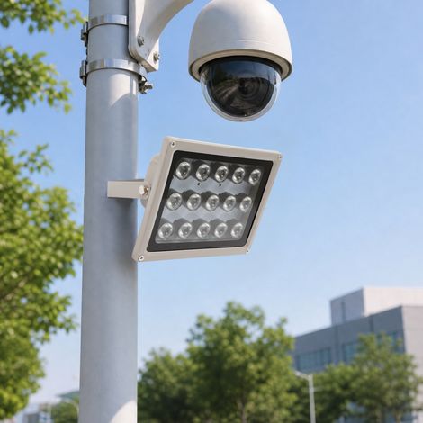 Projecteur infrarouge à 15 LED, éclairage avant infrarouge pour la vision nocturne, éclairage infrarouge à LED étanche, Luminaire (1/5)