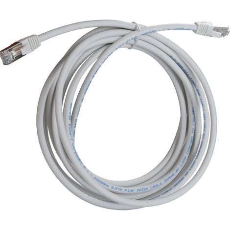 Câble cat 8 catégorie 8 S/FTP RS PRO, Blanc, 5m LSZH Avec connecteur Droit LSZH ( Prix pour 1 )