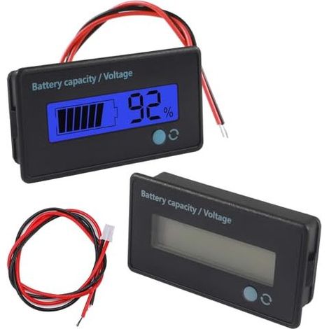 12V 24V 36V 48V 60V 72V 84V Gleichstrom-Batteriemessgerät, Voltmeter-Monitor, Bleiakku-Spannungs- und Kapazitätsanzeige, blaues digitales LCD-Messgerät (1/5)