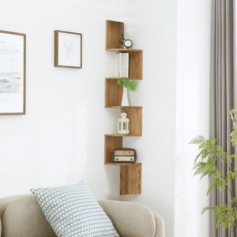 5 Tier Corner Wall Mounted Storage Shelf (1/5)